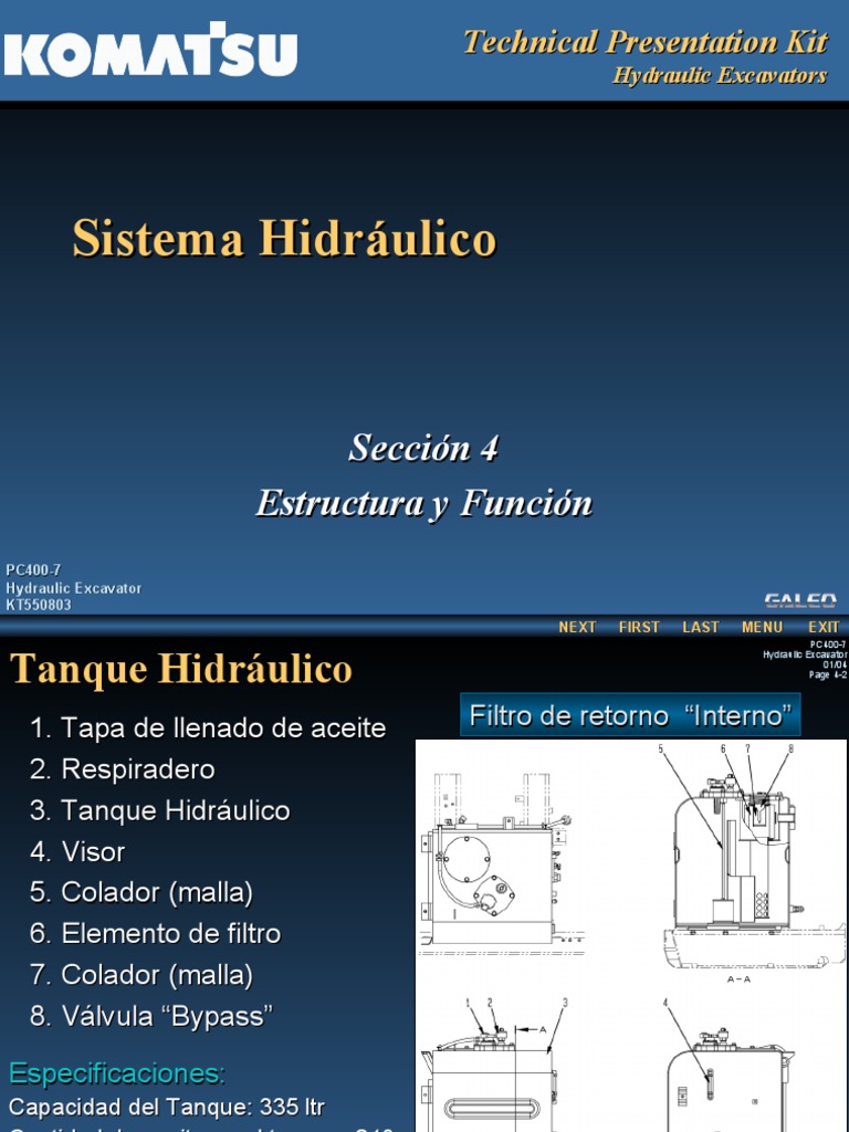 Hydraulics Spanish PDF Bomba Máquinas