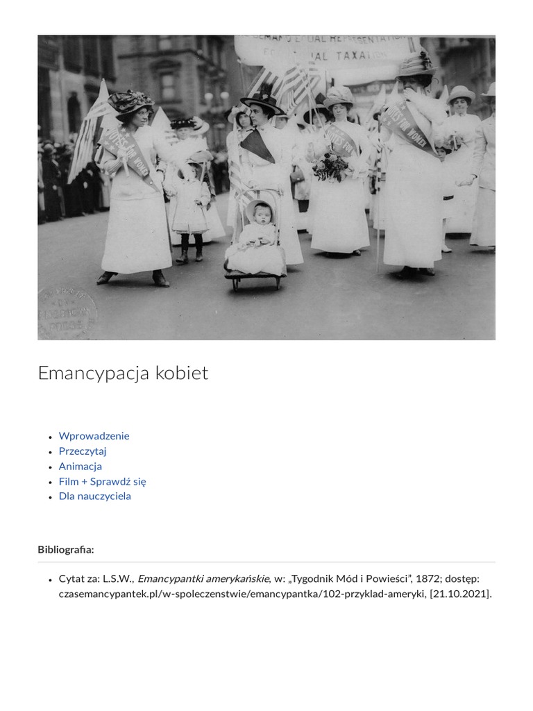 Emancypacja Kobiet PDF