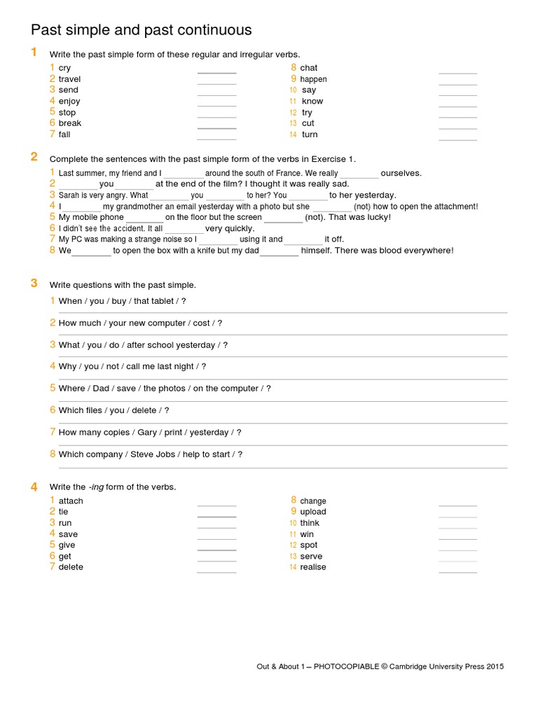 PAST SIMPLE VS PAST CONTINUOUS UPPER INTERMEDIATE EXERCISES PDF visual data 4