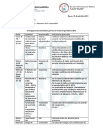 Actividades Previo Al Inicio Del Periodo Lectivo