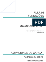 Fundações em rochas: capacidade de carga e métodos de projeto