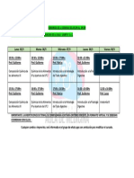 Horarios de La Semana Del 05 de Septiembre - Nutricion - 1° Año