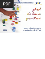 Ghid de Bune Practici Pentru Educatia Timpurie 3 - 7 Ani