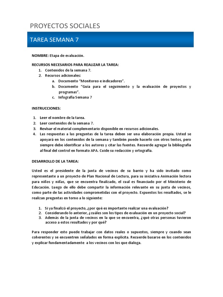 Evaluación de Proyectos Sociales | PDF | Crecimiento personal y profesional