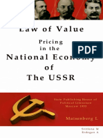 Law of Value Pricing in The National Eco