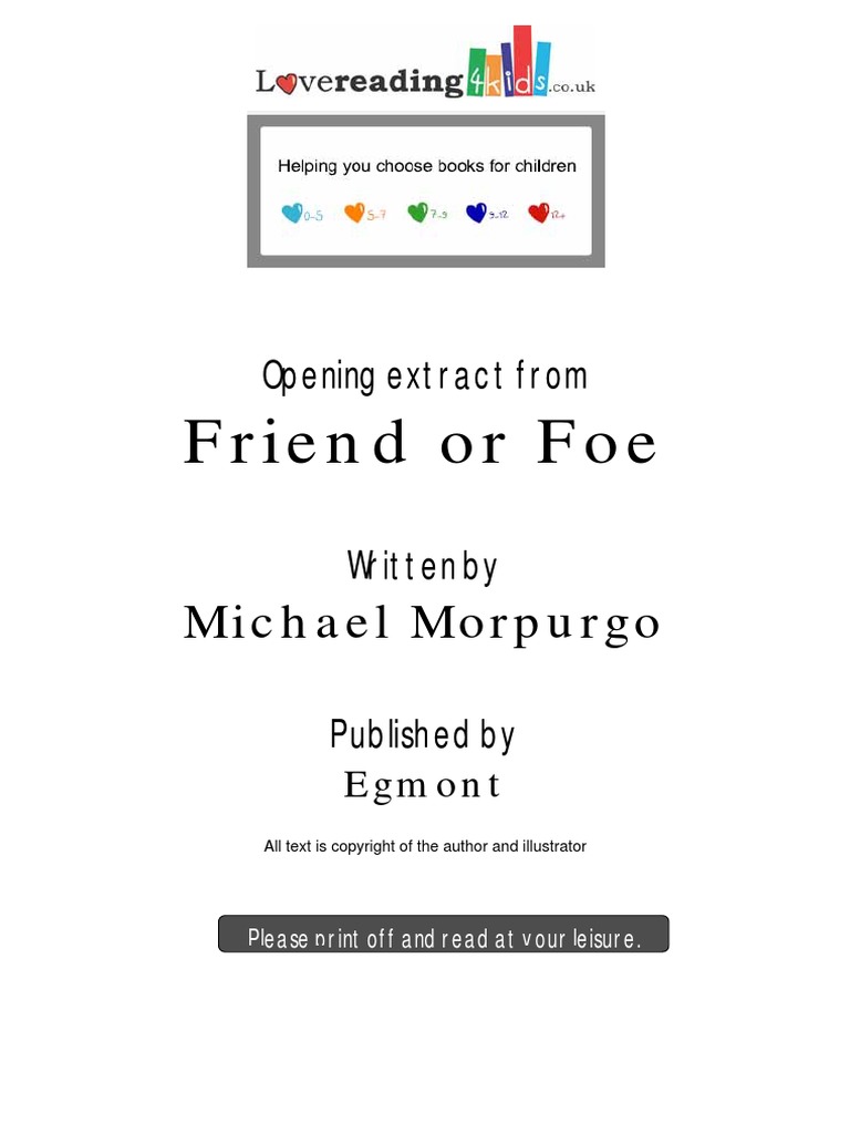Friend or Foe Whole Book PDF PDF