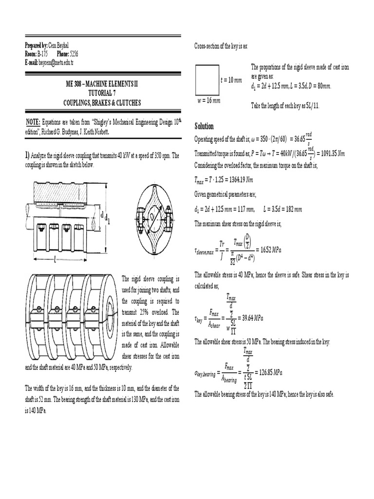 7 Couplings, Brakes & Clutches PDF Torque Clutch