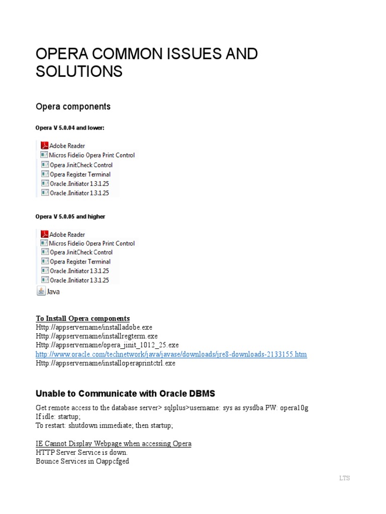 Opera Troubleshooting Guide | PDF | Hypertext Transfer Protocol ...