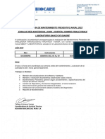 Cronograma de Mantenimiento Preventivo Architect I10000sr Aire Acond Planta de Agua Banco de Sangre 06.08