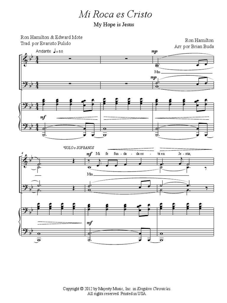 Mi Roca Es Cristo | PDF