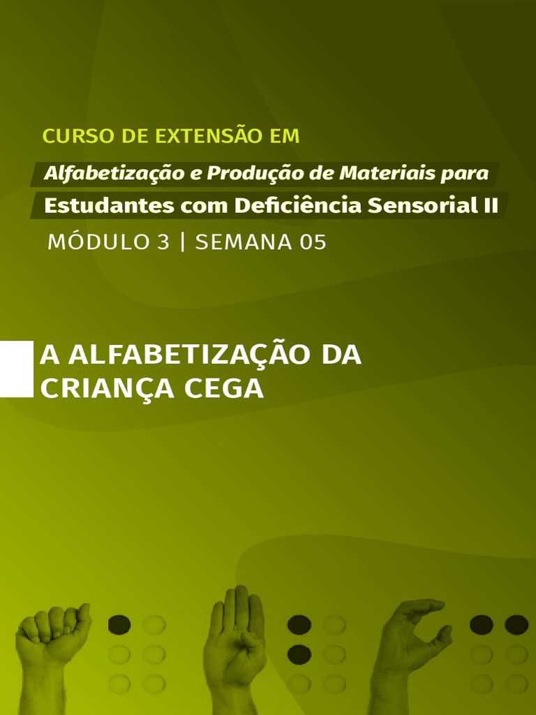 A Alfabetização Da Criança Cega | Download grátis PDF | Alfabetização ...
