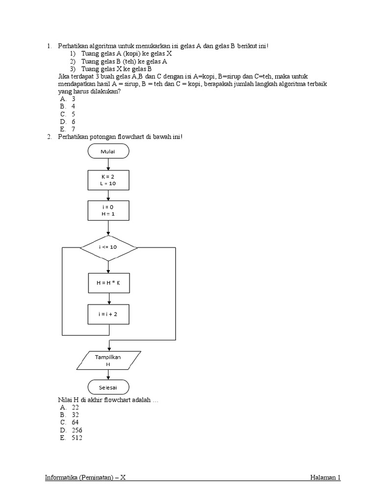 Algoritma dan Kode Program Pascal | PDF