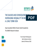 Causes and Consequences of Increasing Inequality in Indonesia