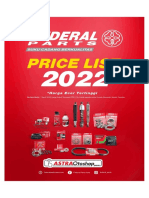 Federal parts price list