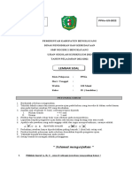 Soal & Jawaban Ujian Sekolah SMP PKN 2021 Sinau-Thewe