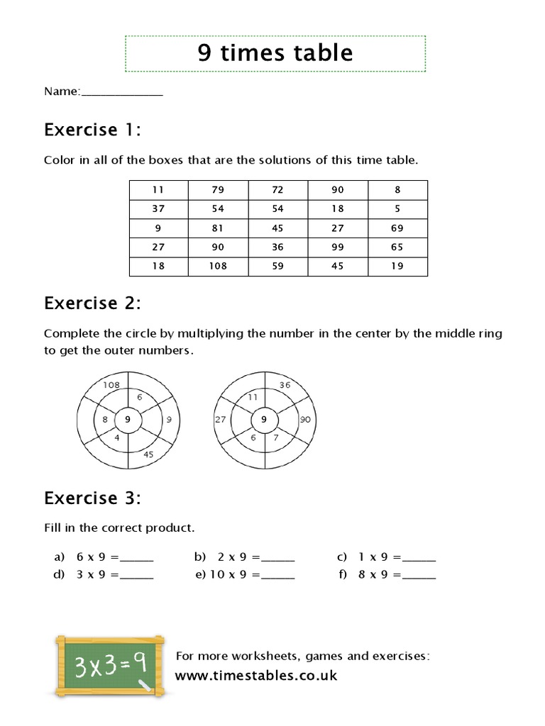9 Times Multi. Ws 1 | PDF
