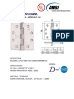 2 Bisagras Capuchinas UL - D-INOX