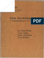 Der Sturm Erste Austellung Der Blaue Reiter Franz Flaum Oskar Kokoschka Expressionisten 1912