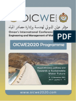 Oman's International Conference on Water Engineering & Management of Water Resources