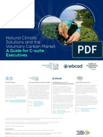 Natural Climate Solutions and The Voluntary Carbon Market