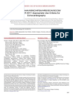 Appropriate Use Criteria For Echocardiography