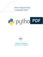 Python Note Sample Know Program 1 Jun 22