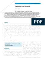 ESCMID Guideline for Diagnosing and Treating Acute Sore Throat