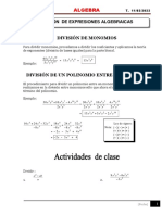 Modulo 15 F 11-02-2022 Division de Expresiones Algebraicas