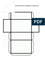 PRISMA QUADRANGULAR e CUBO Aberto