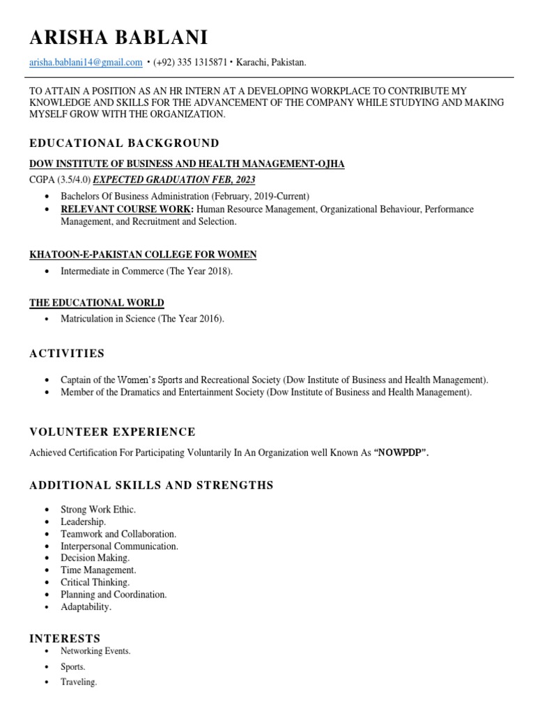 My Resume 2 | PDF