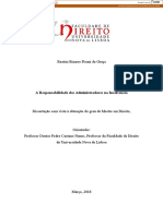 Beatriz Bizarro Pisani Da Graça: A Responsabilidade Dos Administradores Na Insolvência