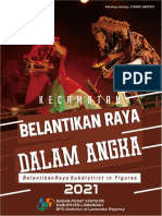 Kecamatan Belantikan Raya Dalam Angka 2021