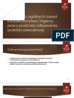 Szkolenie W Zakresie Ogólnych Zasad Bezpieczeństwa I Higieny Pracy Podczas Odbywania Praktyki Zawodowej