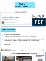 Semana 12 - Sesión 1 Dinámica Del Mov. de Rot. Teoría Completa