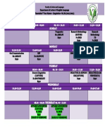 Timetable For M1 LING