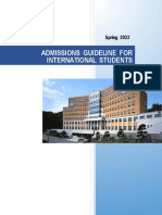 2023 Spring GSIS Admission Guideline (English)