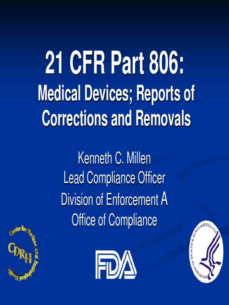 Reporting Medical Device Corrections | PDF | Food And Drug ...