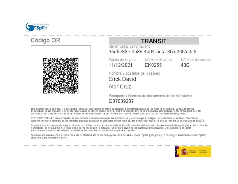 Código QR: Transit | PDF