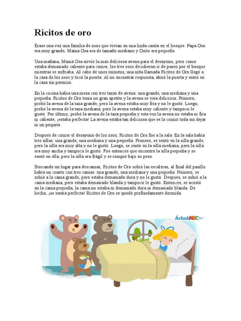 Ricitos de Oro | PDF