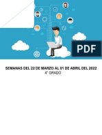 4° - Semanas Del 22 de Marzo Al 01 de Abril Del 2022