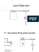 Cálculo Polias RPM