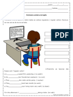 Avaliação 7° Ano Inglês