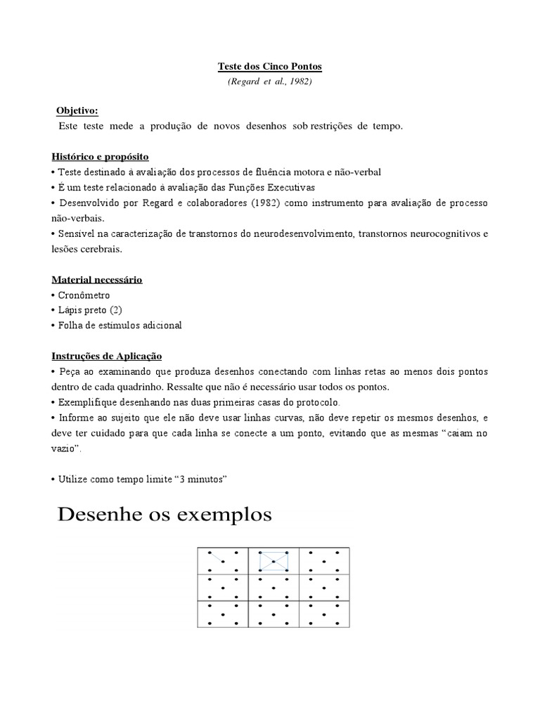 Teste 5 Pontos - Five Points | PDF | Memória | Tempo
