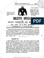 Boletín Oficial Del Gran Oriente Español 10 1871-9-15