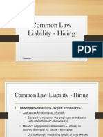 Common Law - Hiring