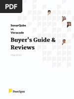 SonarQube vs. Veracode Report From PeerSpot 2022-05-07 1e69