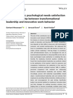 Human Resource Dev Quarterly - 2021 - Messmann - The Role of Basic Psychological Needs Satisfaction in The Relationship