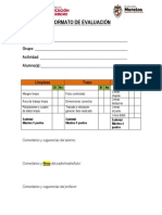 Formato de Evaluación Secundaria