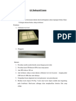 QC Report Medical Physics