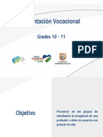 Orientacion Vocacional Grado 10 y 11